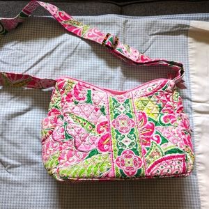 Vera Bradley crossbody on the go bag pink paisley